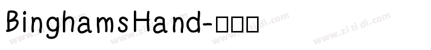 BinghamsHand字体转换