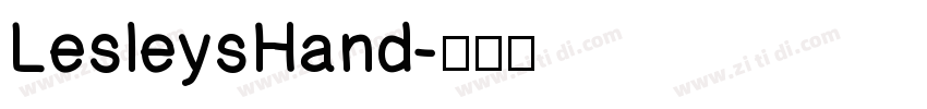 LesleysHand字体转换