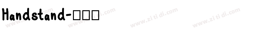 Handstand字体转换