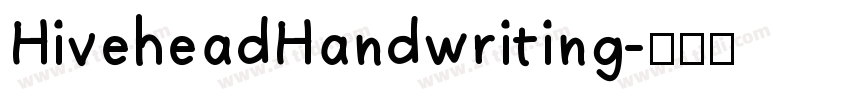 HiveheadHandwriting字体转换
