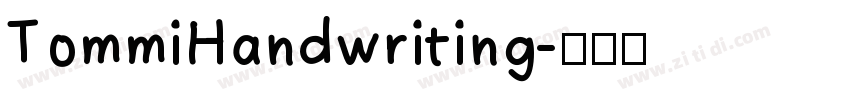 TommiHandwriting字体转换