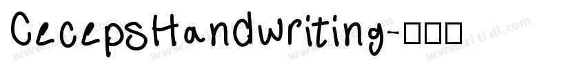 CecepsHandwriting字体转换