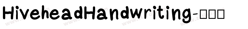 HiveheadHandwriting字体转换