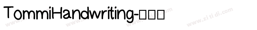 TommiHandwriting字体转换