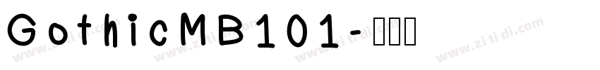 GothicMB101字体转换