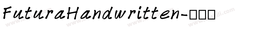 FuturaHandwritten字体转换