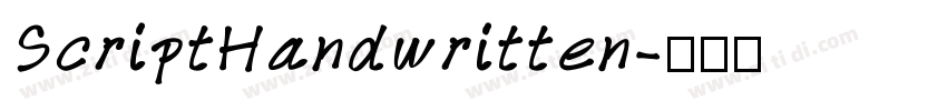 ScriptHandwritten字体转换