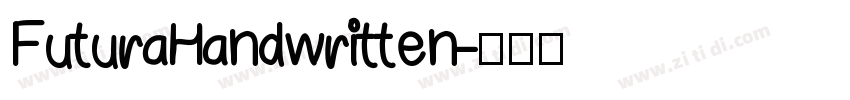 FuturaHandwritten字体转换