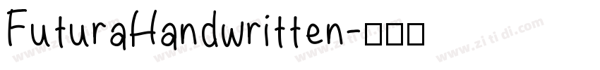 FuturaHandwritten字体转换