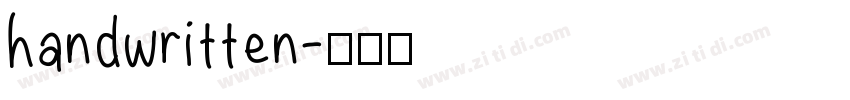 handwritten字体转换