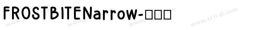 FROSTBITENarrow字体转换