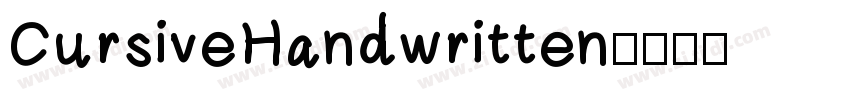 CursiveHandwritten字体转换