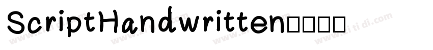 ScriptHandwritten字体转换
