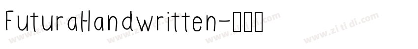 FuturaHandwritten字体转换