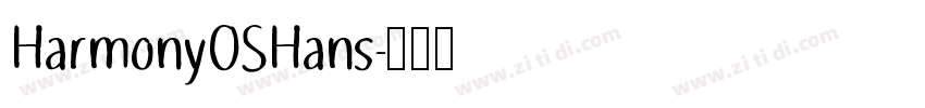 HarmonyOSHans字体转换