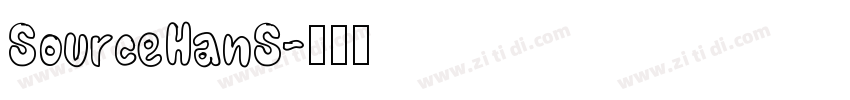 SourceHanS字体转换