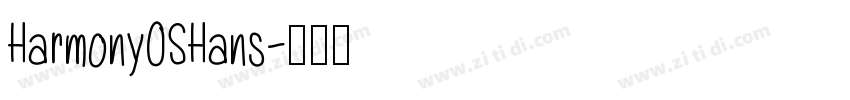 HarmonyOSHans字体转换