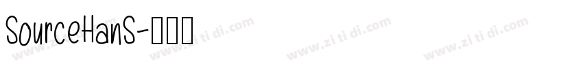 SourceHanS字体转换