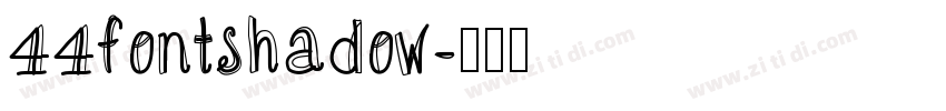 44fontshadow字体转换