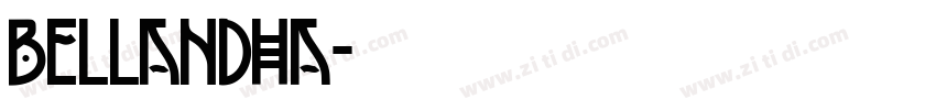 bellandha字体转换