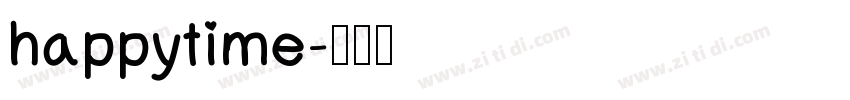 happytime字体转换
