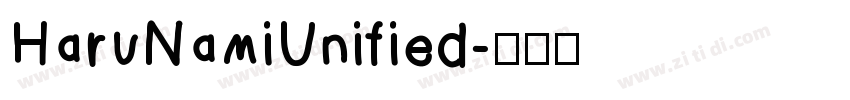 HaruNamiUnified字体转换
