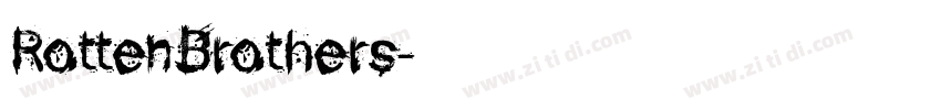 RottenBrothers字体转换