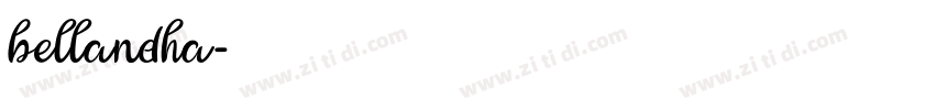 bellandha字体转换