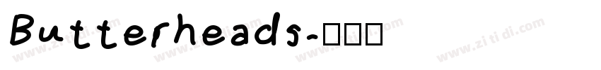 Butterheads字体转换