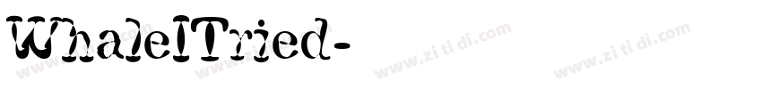 WhaleITried字体转换