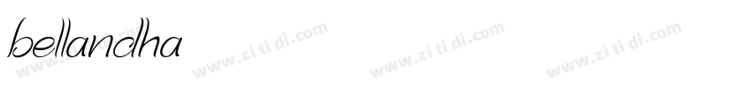 bellandha字体转换