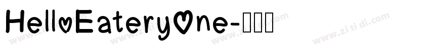 HelloEateryOne字体转换