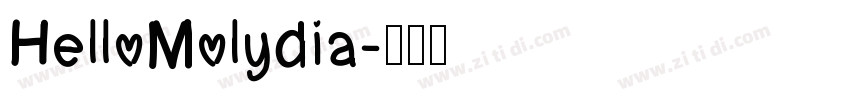 HelloMolydia字体转换