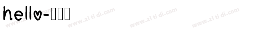 hello字体转换
