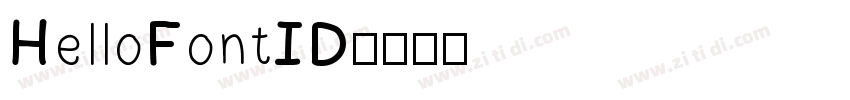 HelloFontID字体转换