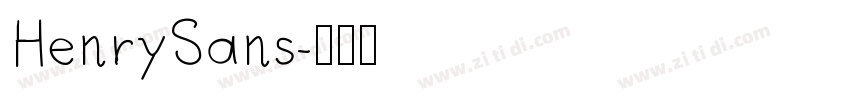 HenrySans字体转换