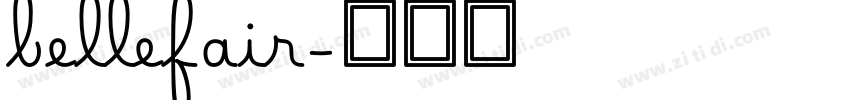 bellefair字体转换