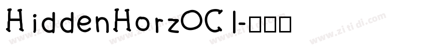 HiddenHorzOCl字体转换