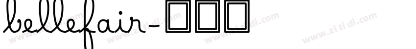 bellefair字体转换