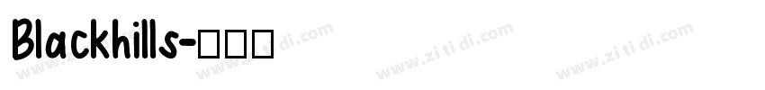 Blackhills字体转换