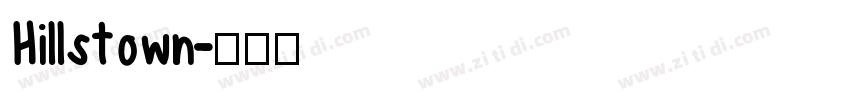 Hillstown字体转换