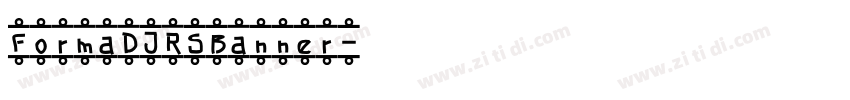 FormaDJRSBanner字体转换