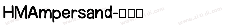 HMAmpersand字体转换