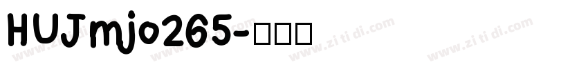 HUJmjo265字体转换