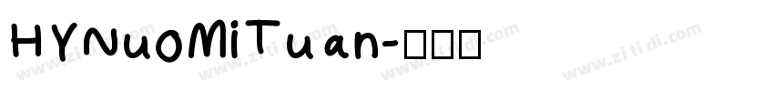 HYNuoMiTuan字体转换