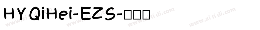 HYQiHei-EZS字体转换