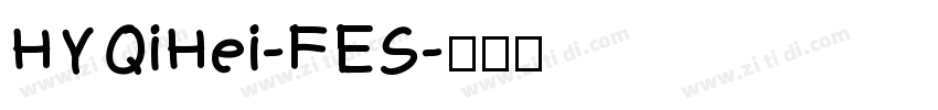 HYQiHei-FES字体转换