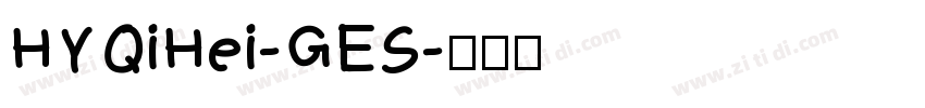 HYQiHei-GES字体转换
