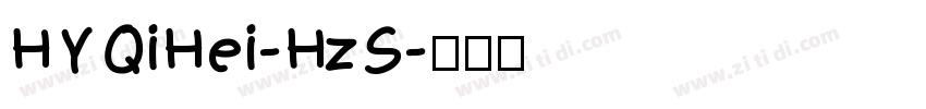 HYQiHei-HzS字体转换