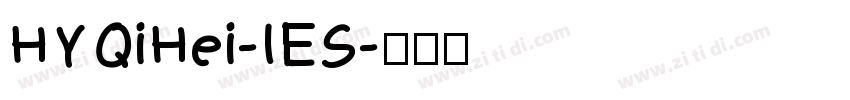 HYQiHei-IES字体转换